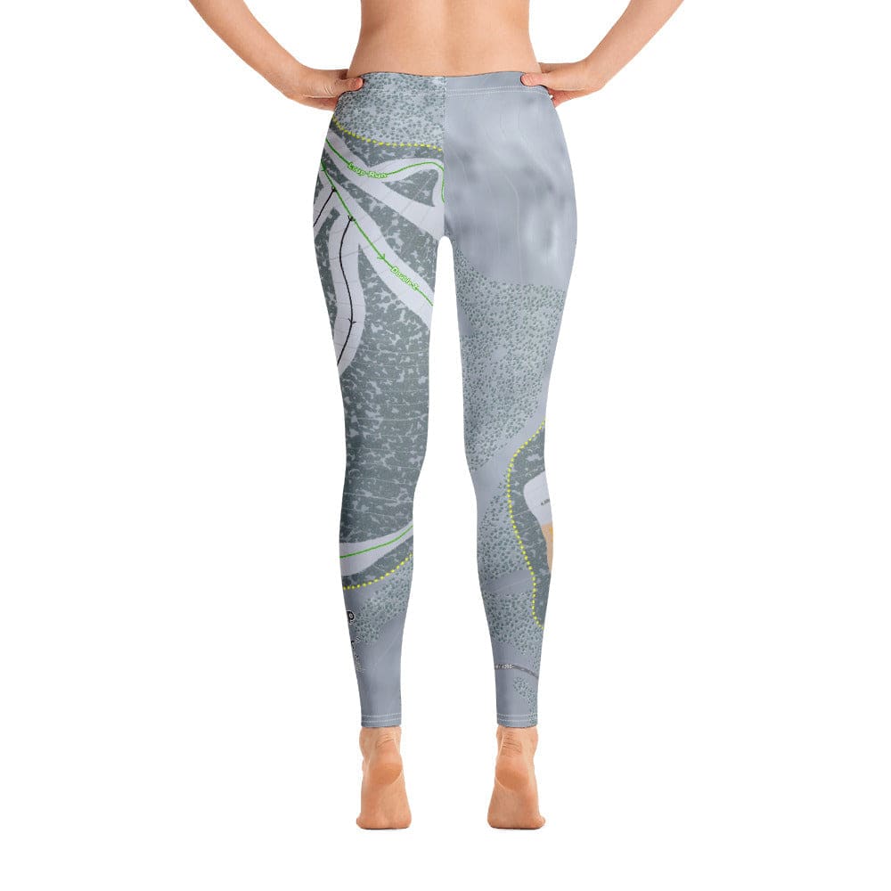 Loup Loup, Washington ski Trail Map Women's Base Layer Bottom - Powderaddicts