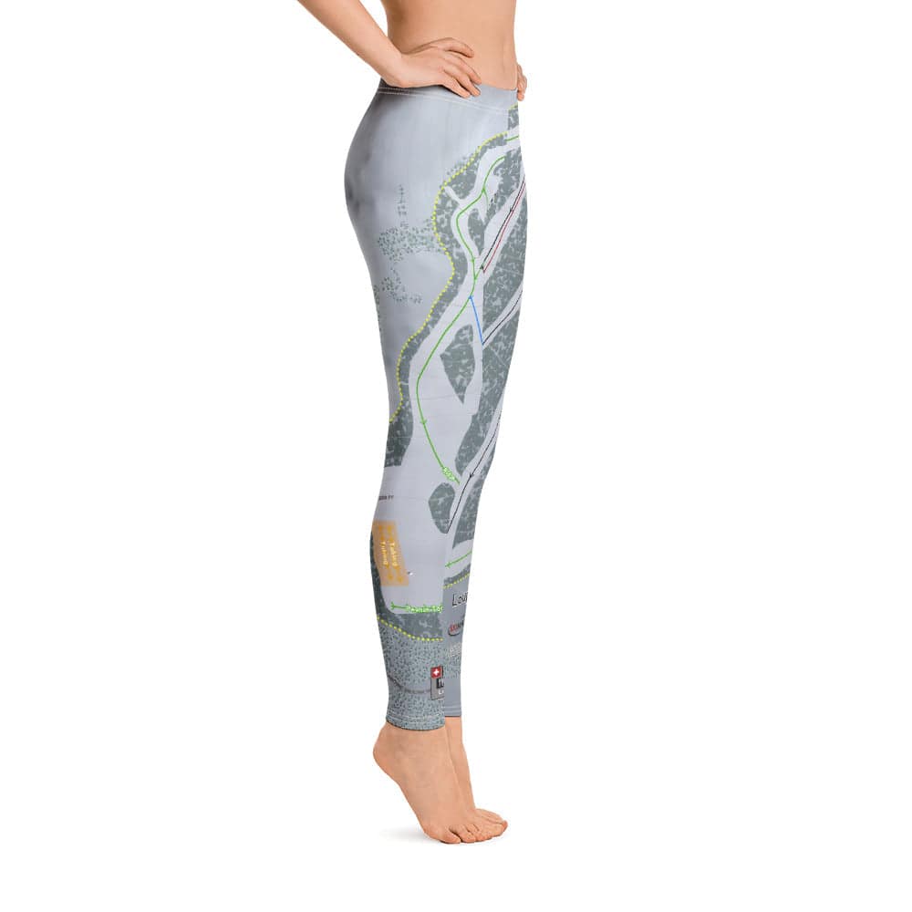 Loup Loup, Washington ski Trail Map Women's Base Layer Bottom - Powderaddicts