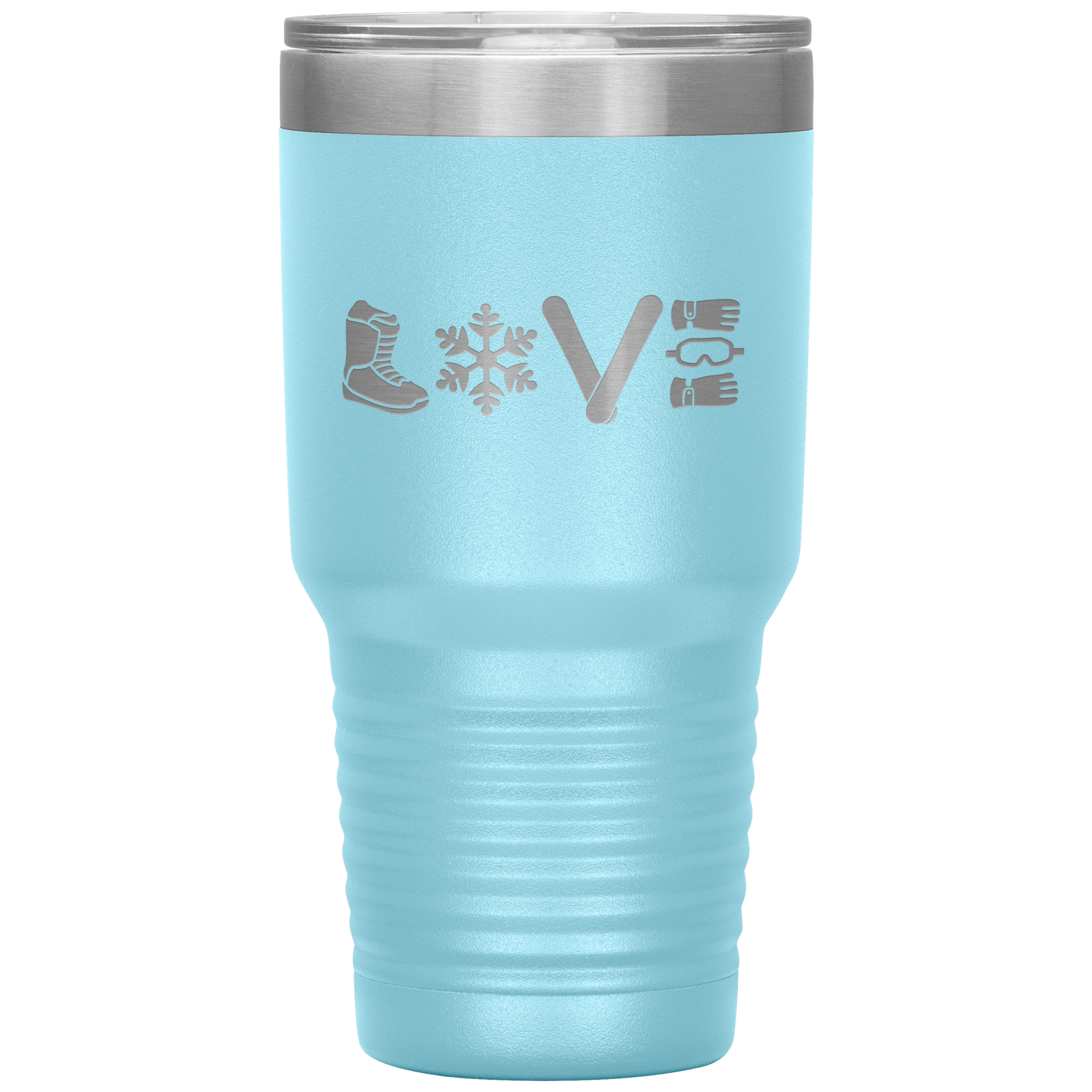 Love Snowboard Symbols 30oz Tumbler - Powderaddicts