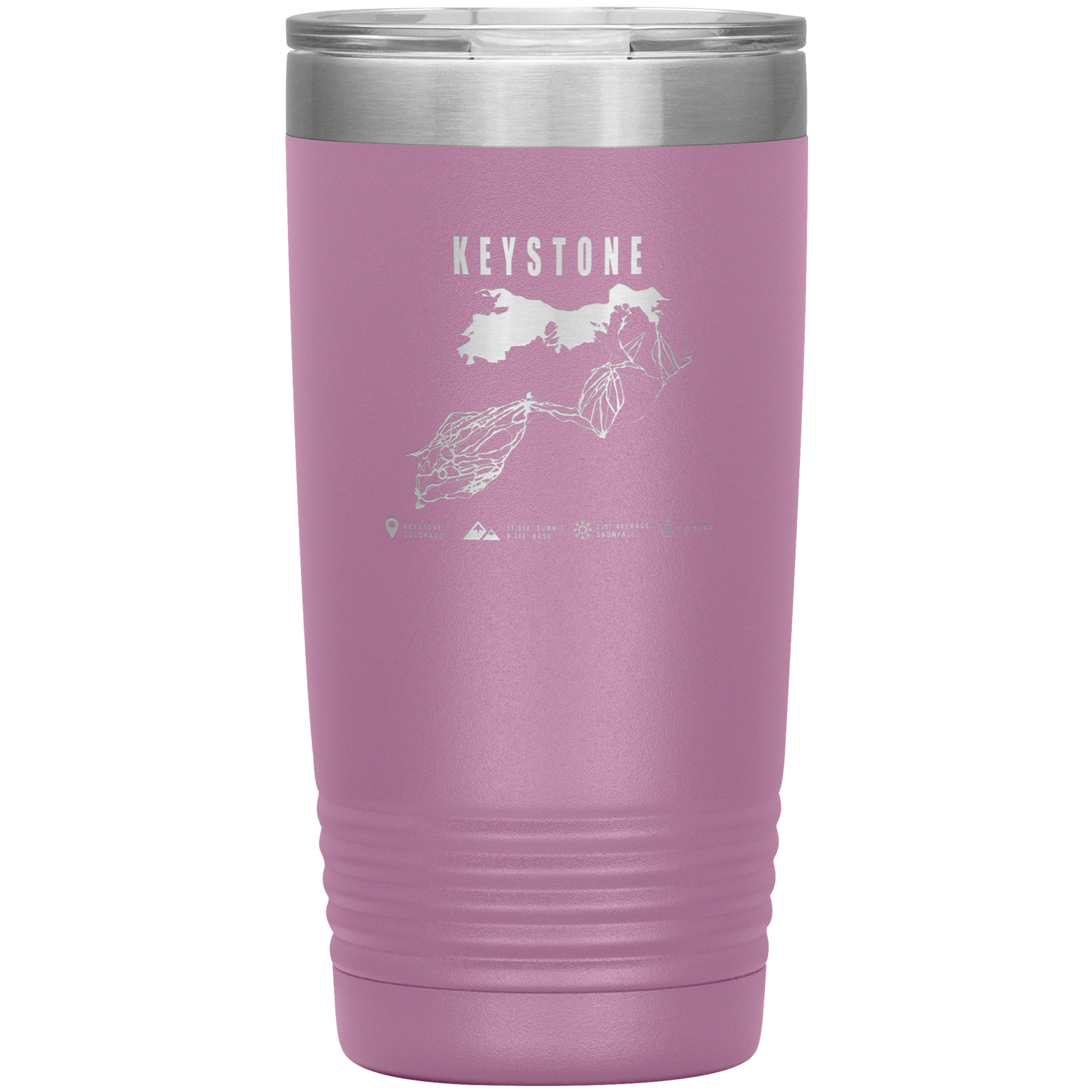 Keystone Colorado Ski Trail Map 20oz Tumbler - Powderaddicts