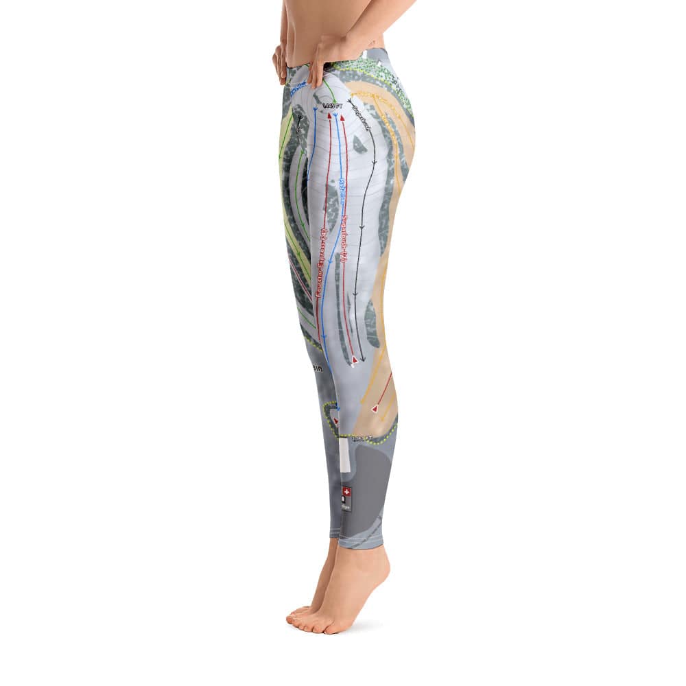 Mad River Mountain, Ohio Ski Trail Map Women's Base Layer Bottom - Powderaddicts
