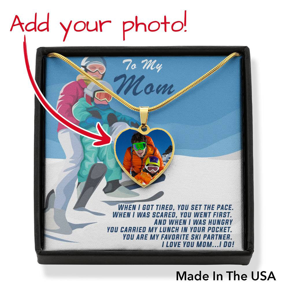 PERSONALIZED PHOTO PENDANT FOR MOTHER'S DAY: WHEN I GOT TIRED, YOU SET THE PACE - Powderaddicts