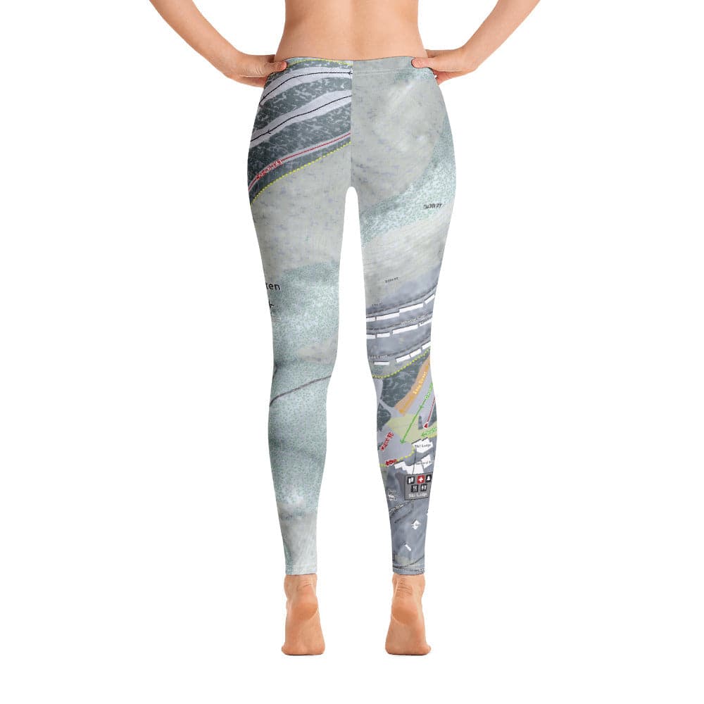 Massanutten, Virginia Ski Trail Map Women's Base Layer Bottom - Powderaddicts