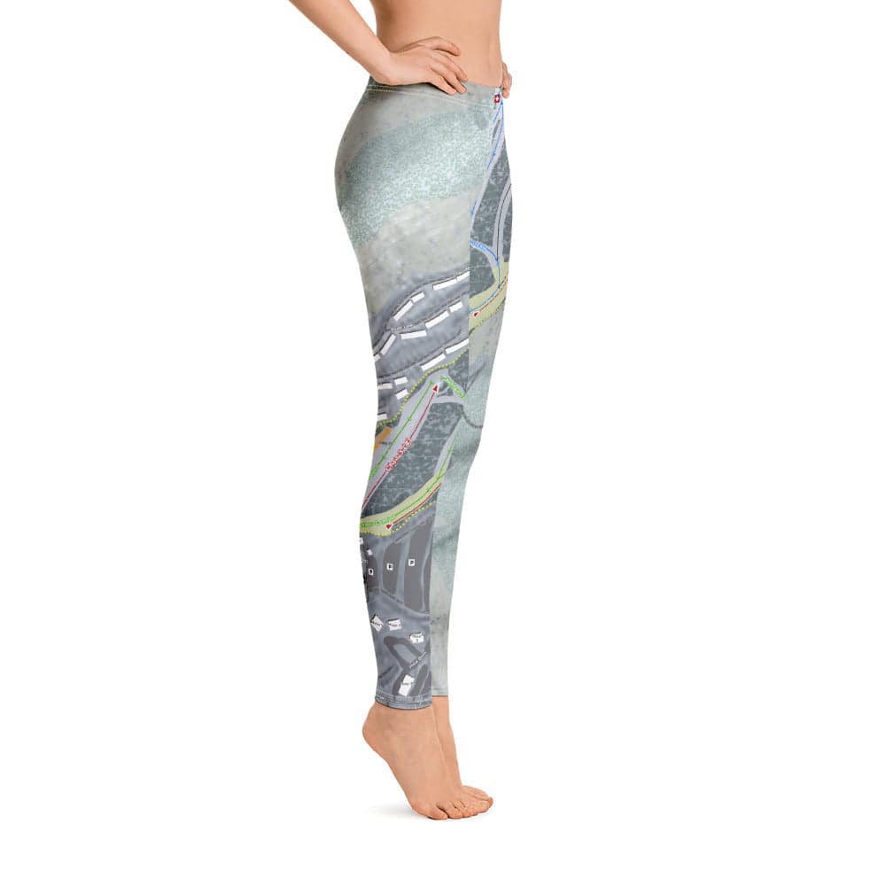 Massanutten, Virginia Ski Trail Map Women's Base Layer Bottom - Powderaddicts