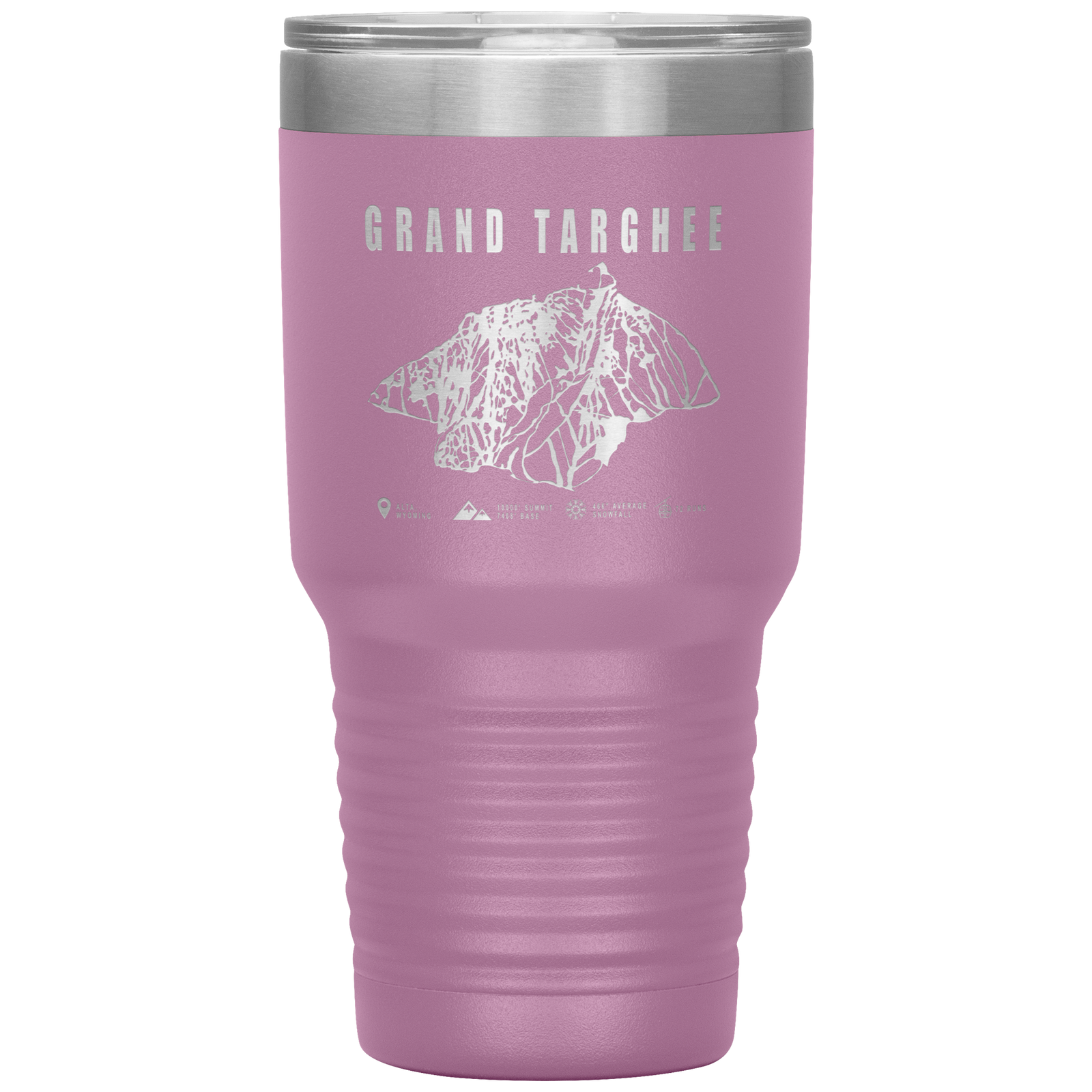 Grand Targhee Wyoming Ski Trail Map 30oz Tumbler - Powderaddicts