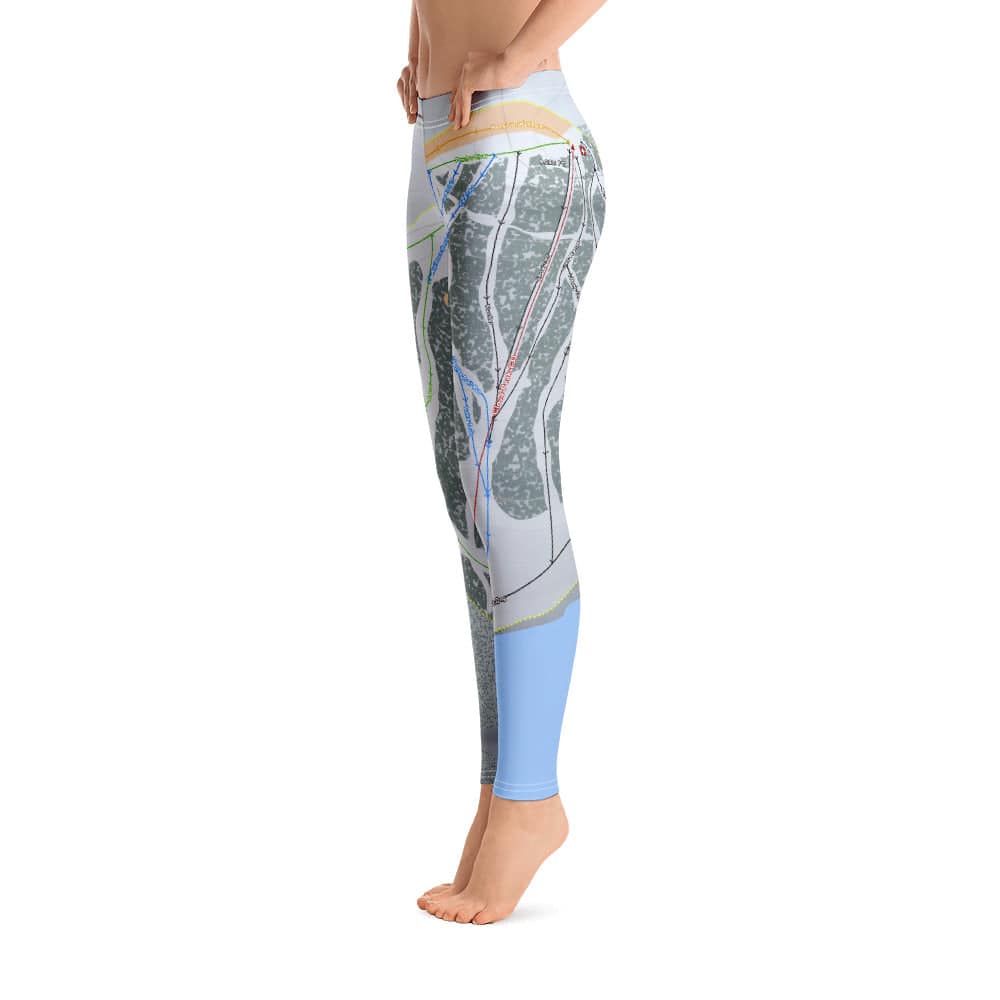 Meadowlark, Wyoming Ski Trail Map Women's Base Layer Bottom - Powderaddicts