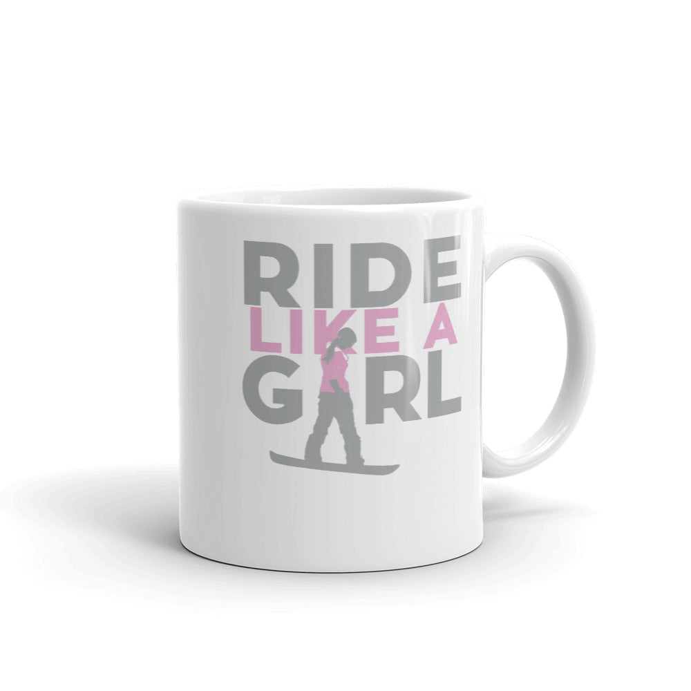 Ride Like A Gril Mug - Powderaddicts