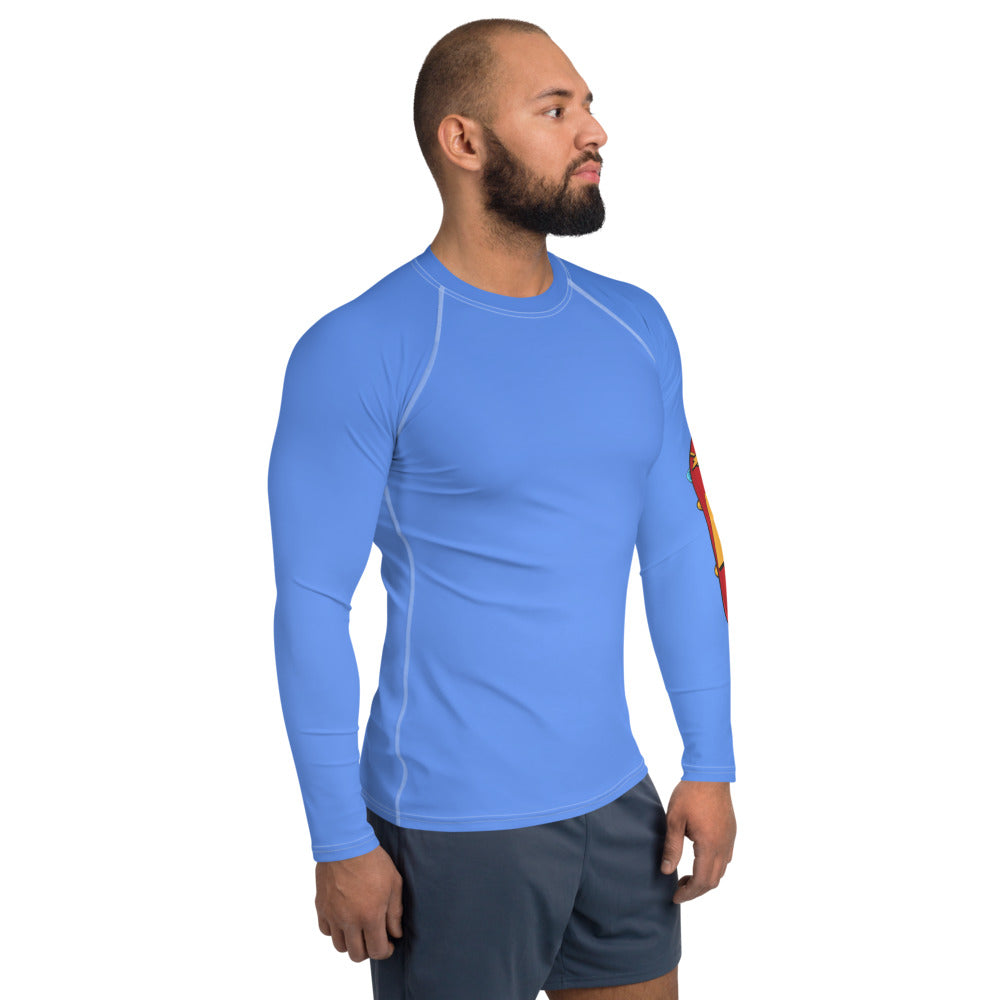Retro Snowboarder Men's Rash Guard - Powderaddicts