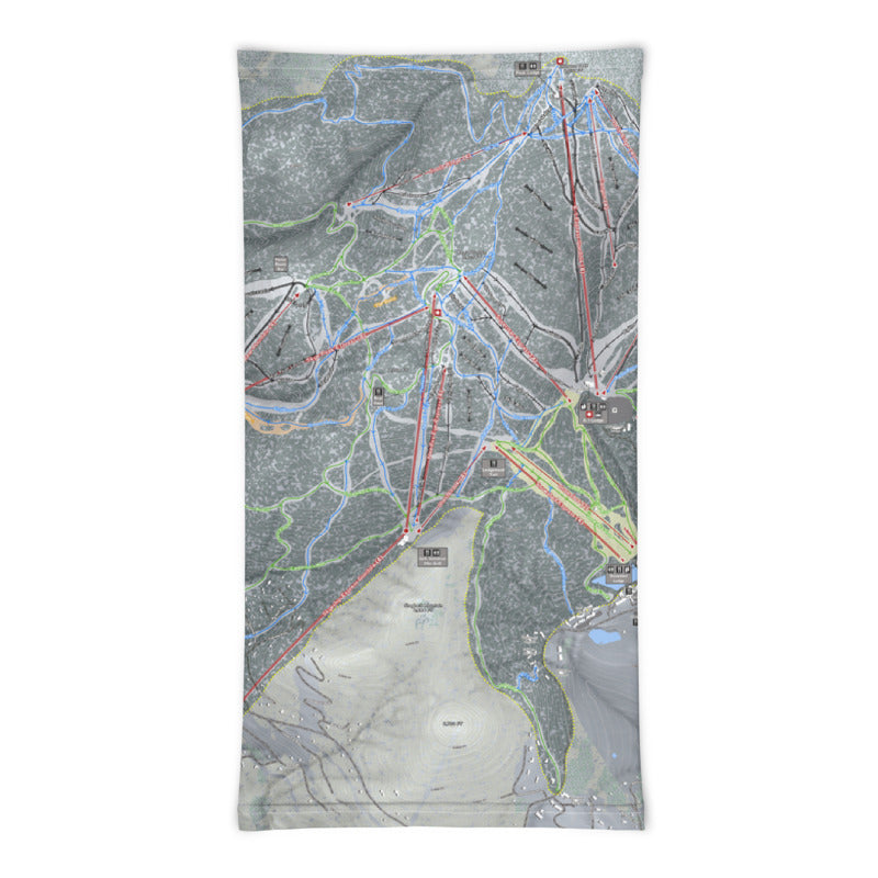 Killington, Vermont Ski Trail Map Neck Gaiter - Powderaddicts