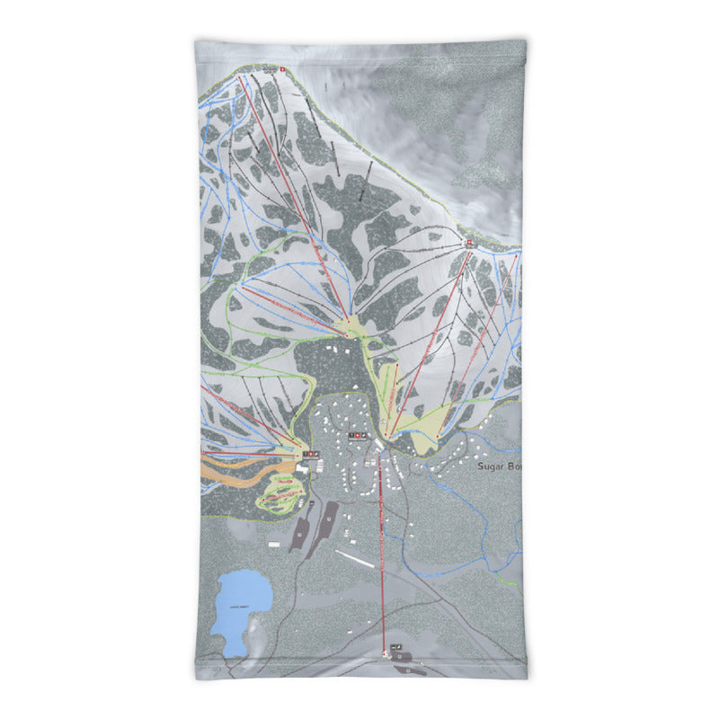 Sugar Bowl, California Ski Trail Map Neck Gaiter - Powderaddicts