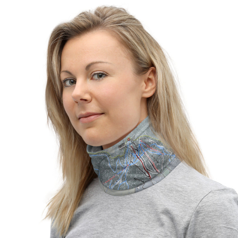 Killington, Vermont Ski Trail Map Neck Gaiter - Powderaddicts
