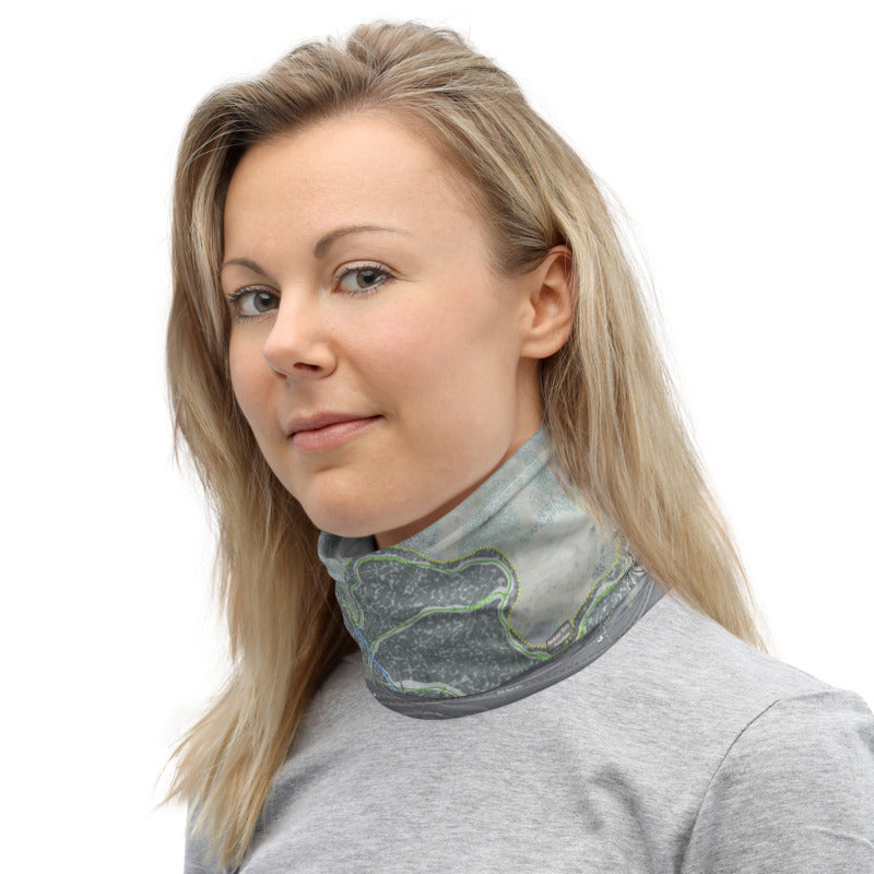 Okemo, Vermont Ski Trail Map Neck Gaiter - Powderaddicts