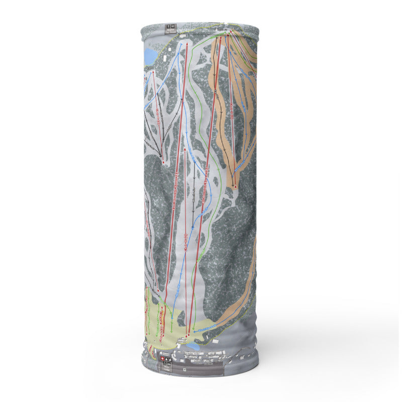 Snow Summit, California Ski Trail Map Neck Gaiter - Powderaddicts