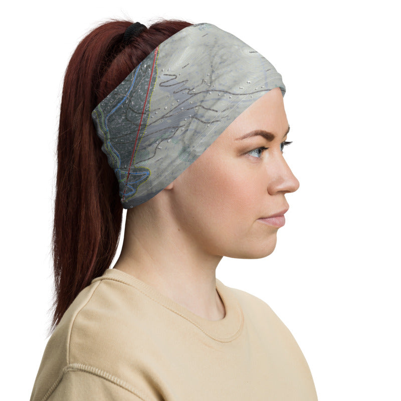 Killington, Vermont Ski Trail Map Neck Gaiter - Powderaddicts