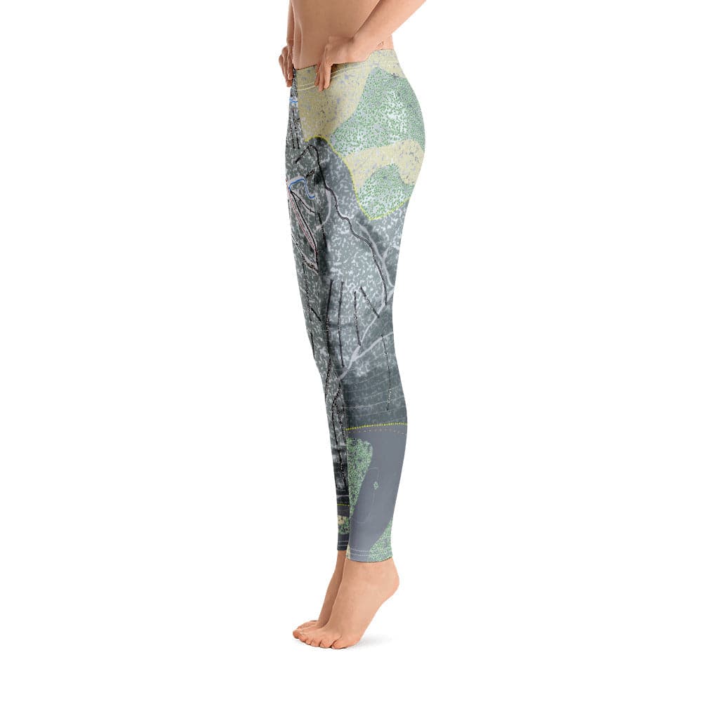 Mount Bohemia, Michigan Ski Trail Map Women's Base Layer Bottom - Powderaddicts