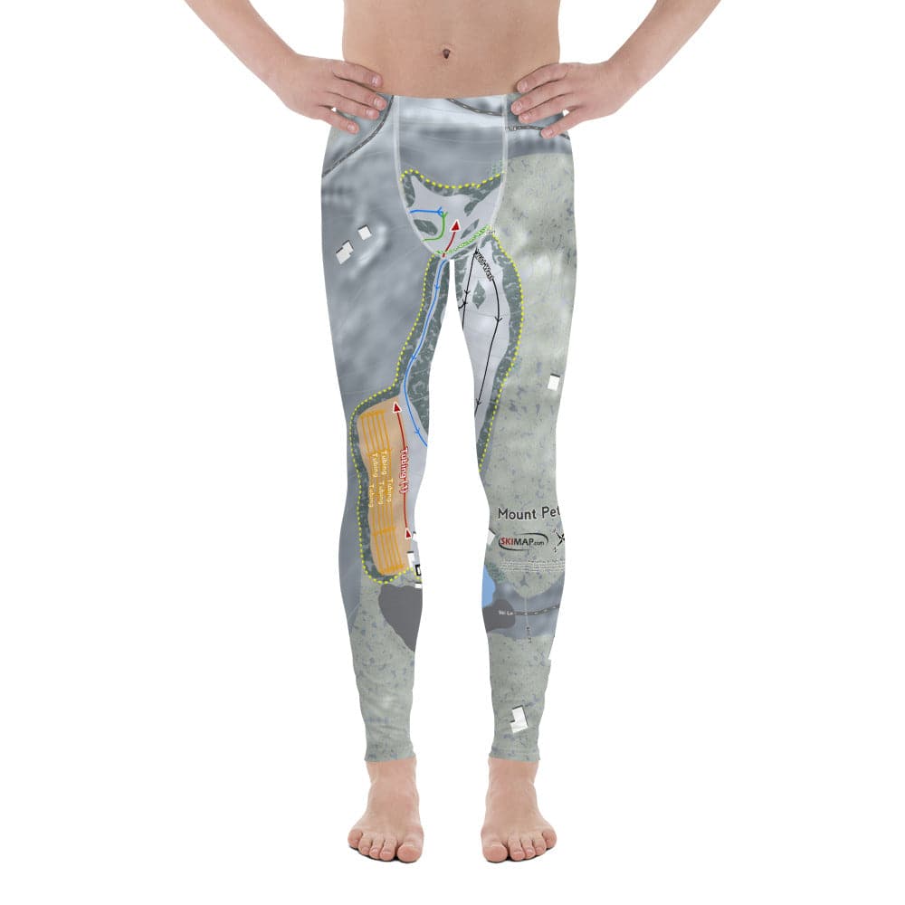 Mount Peter, New York Ski Trail Map Men's Base Layer Bottom - Powderaddicts