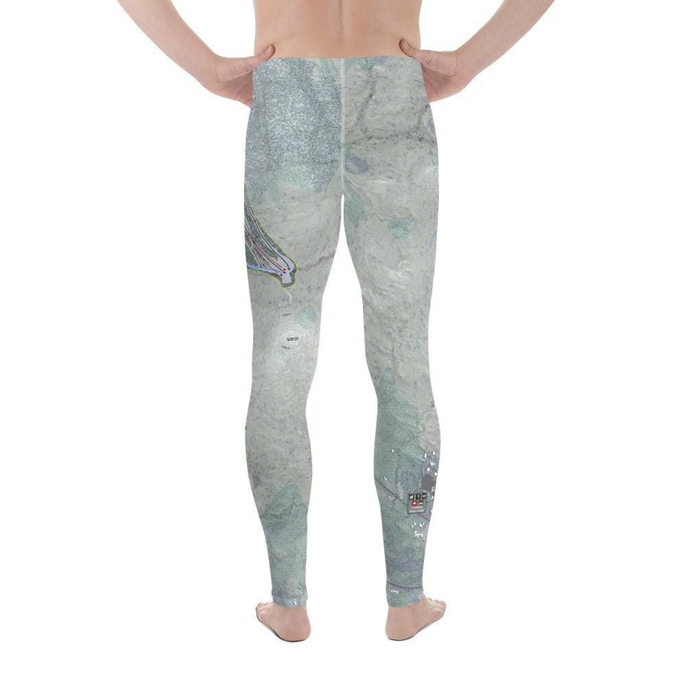 Mount Snow, Vermont Ski Trail Map Men's Base Layer Bottom - Powderaddicts