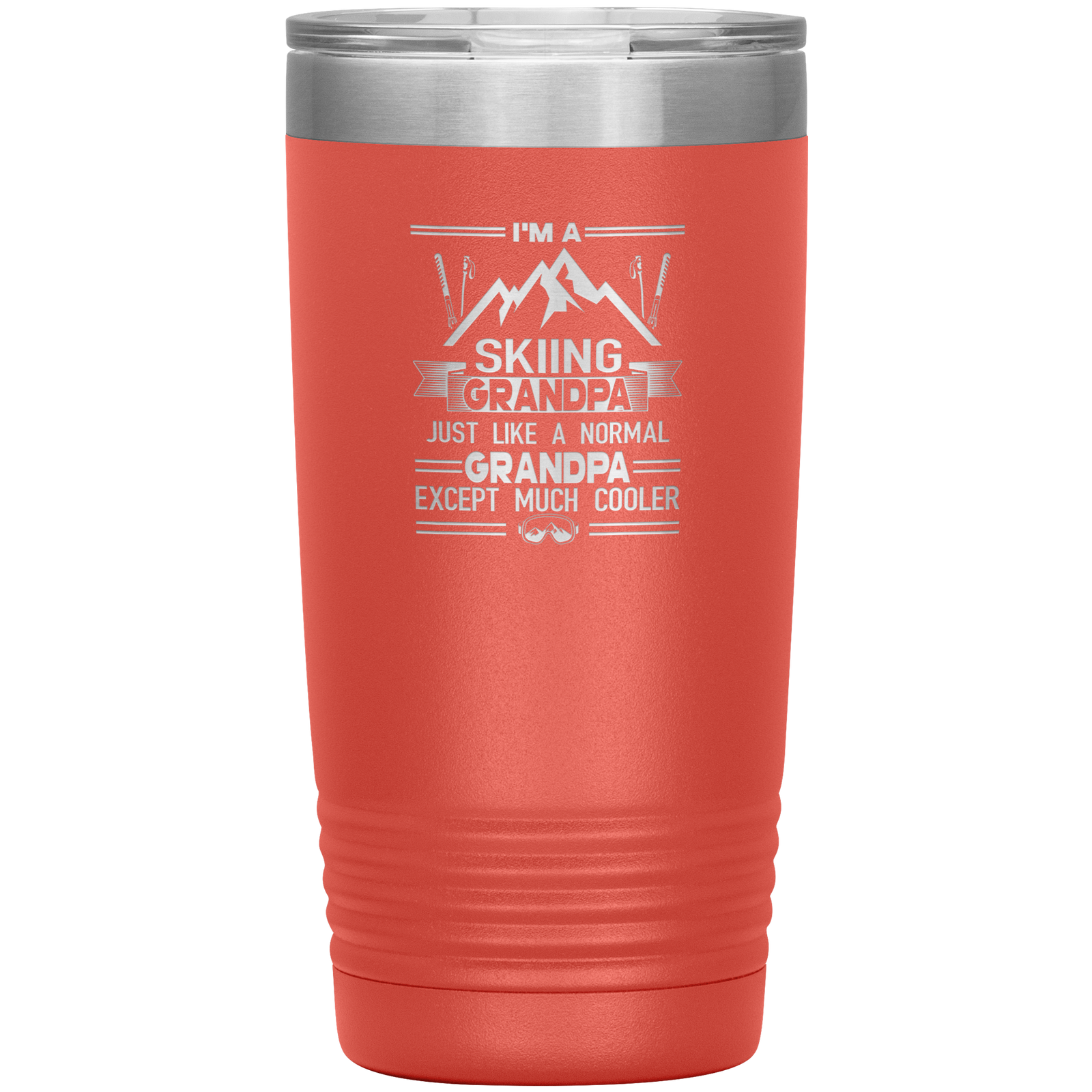 I'm A Skiing Grandpa 20oz Tumbler - Powderaddicts