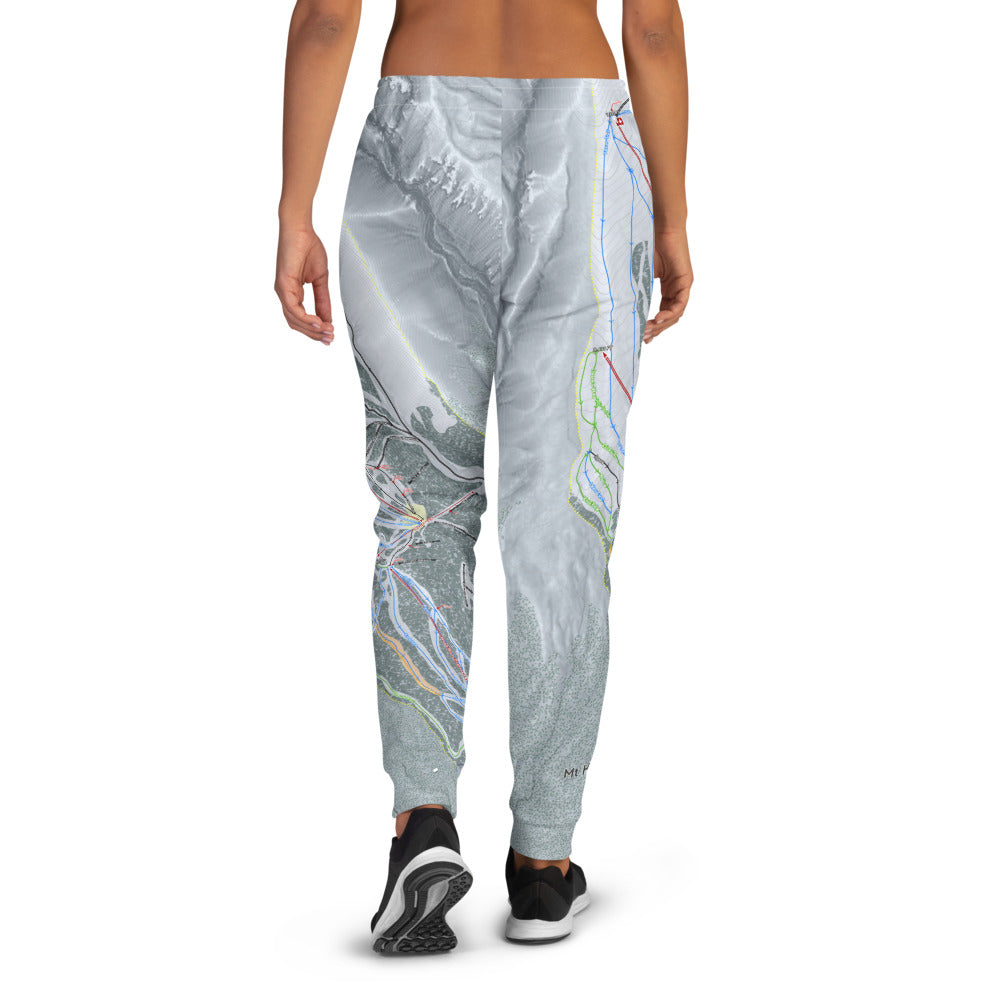 Mt Hood Meadows, Oregon Ski Trail Map Women's Mid-Layer - Powderaddicts