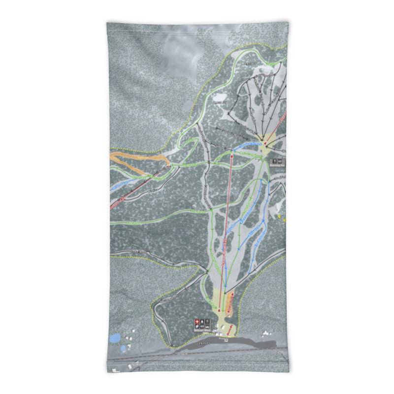 Mt. Hood Skibowl, Oregon Ski Trail Map Printed Neck Gaiter - Powderaddicts