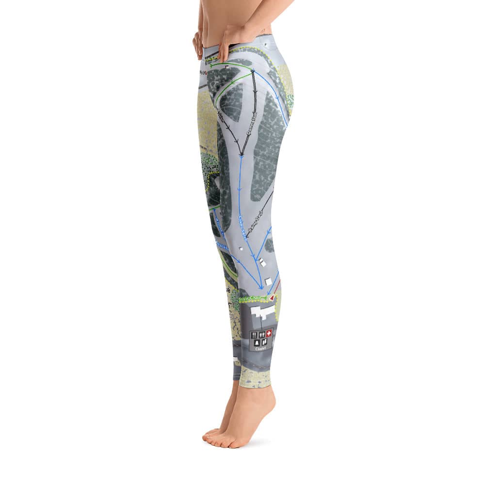 Mt LaCrosse, Wisconsin Ski Trail Map Women's Base Layer Bottom - Powderaddicts