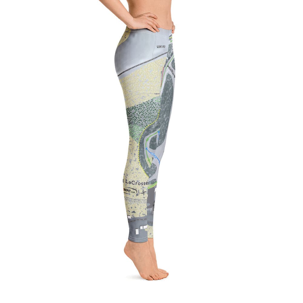Mt LaCrosse, Wisconsin Ski Trail Map Women's Base Layer Bottom - Powderaddicts