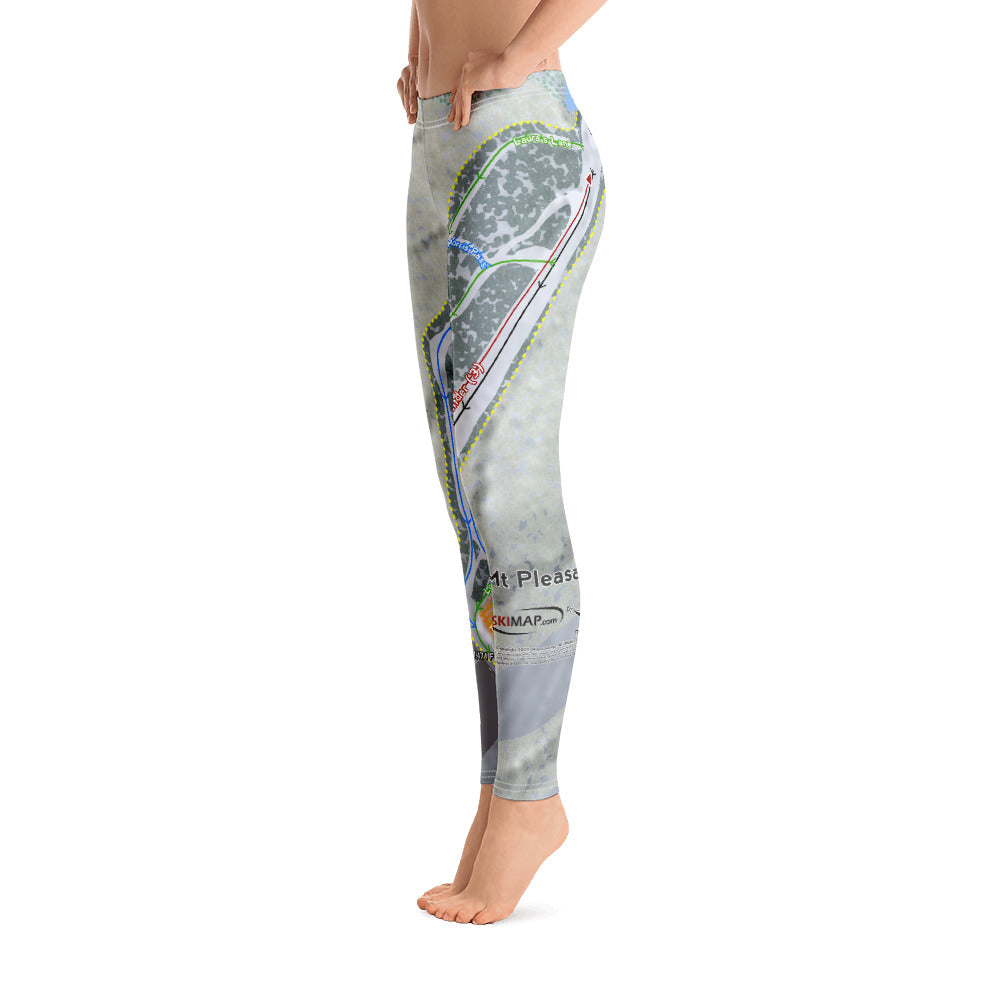 Mt Pleasant, Pennsylvania Ski Trail Map Women's Base Layer Bottom - Powderaddicts