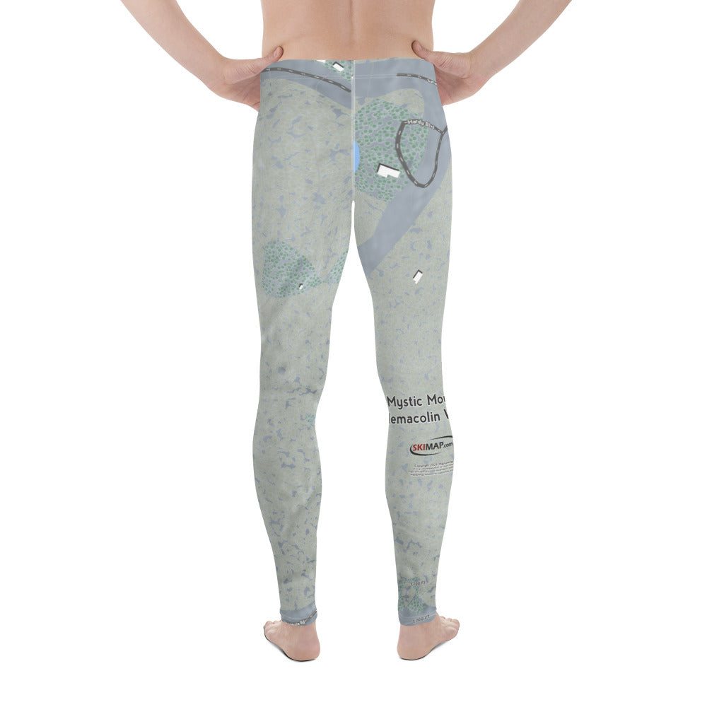 Mystic Mountain Nemacolin, Pennsylvania Ski Trail Map Men's Base Layer Bottom - Powderaddicts