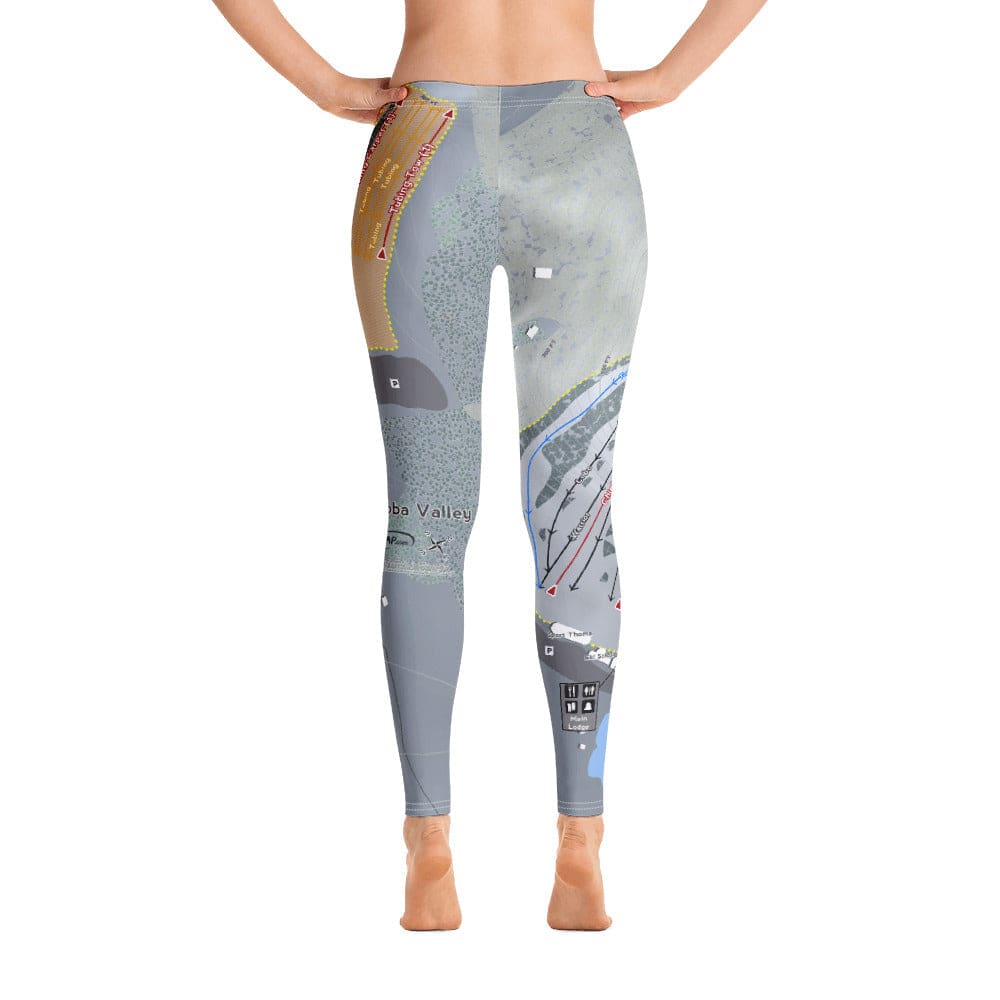 Nashoba Valley, Massachusetts Ski Trail Map Women's Base Layer Bottom - Powderaddicts