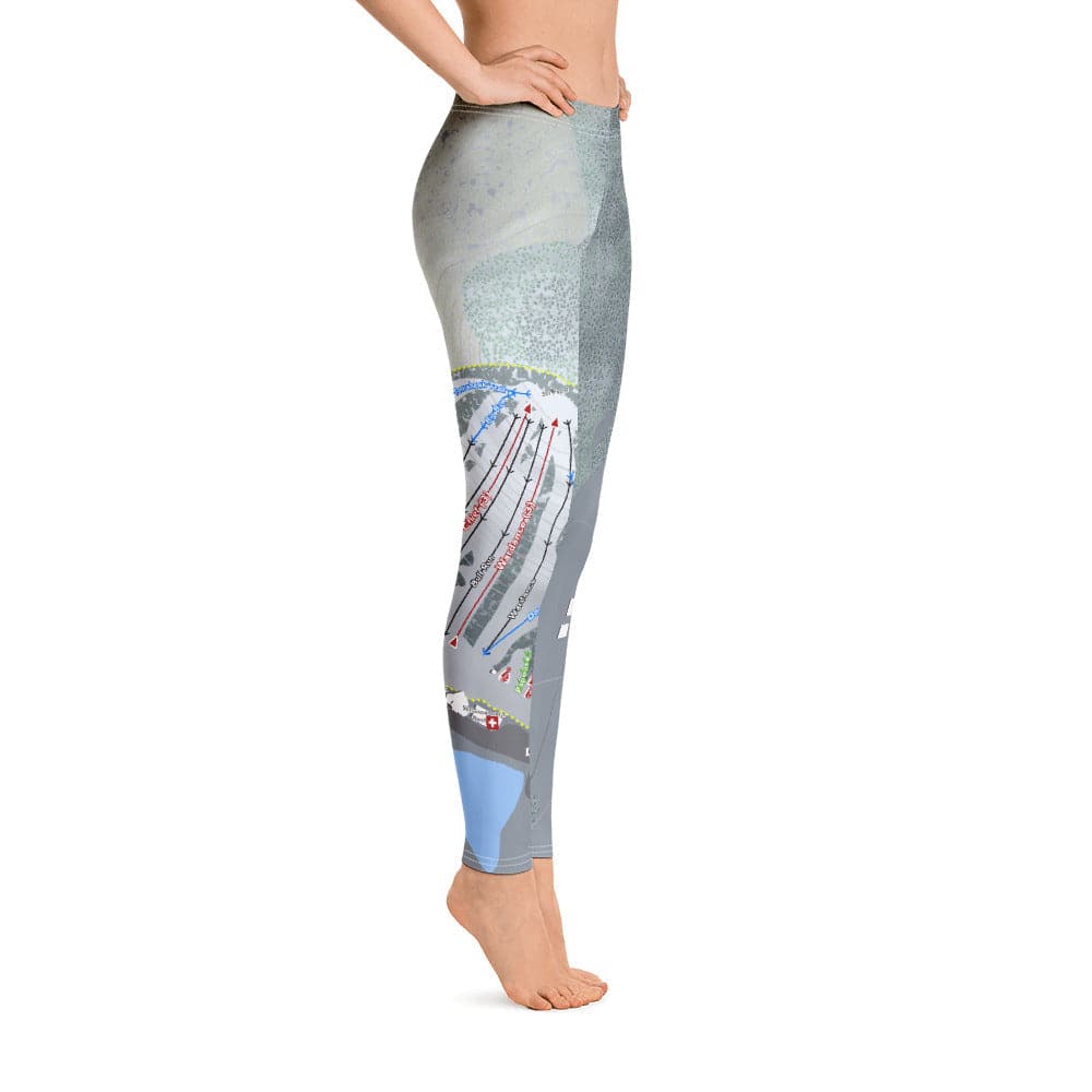 Nashoba Valley, Massachusetts Ski Trail Map Women's Base Layer Bottom - Powderaddicts