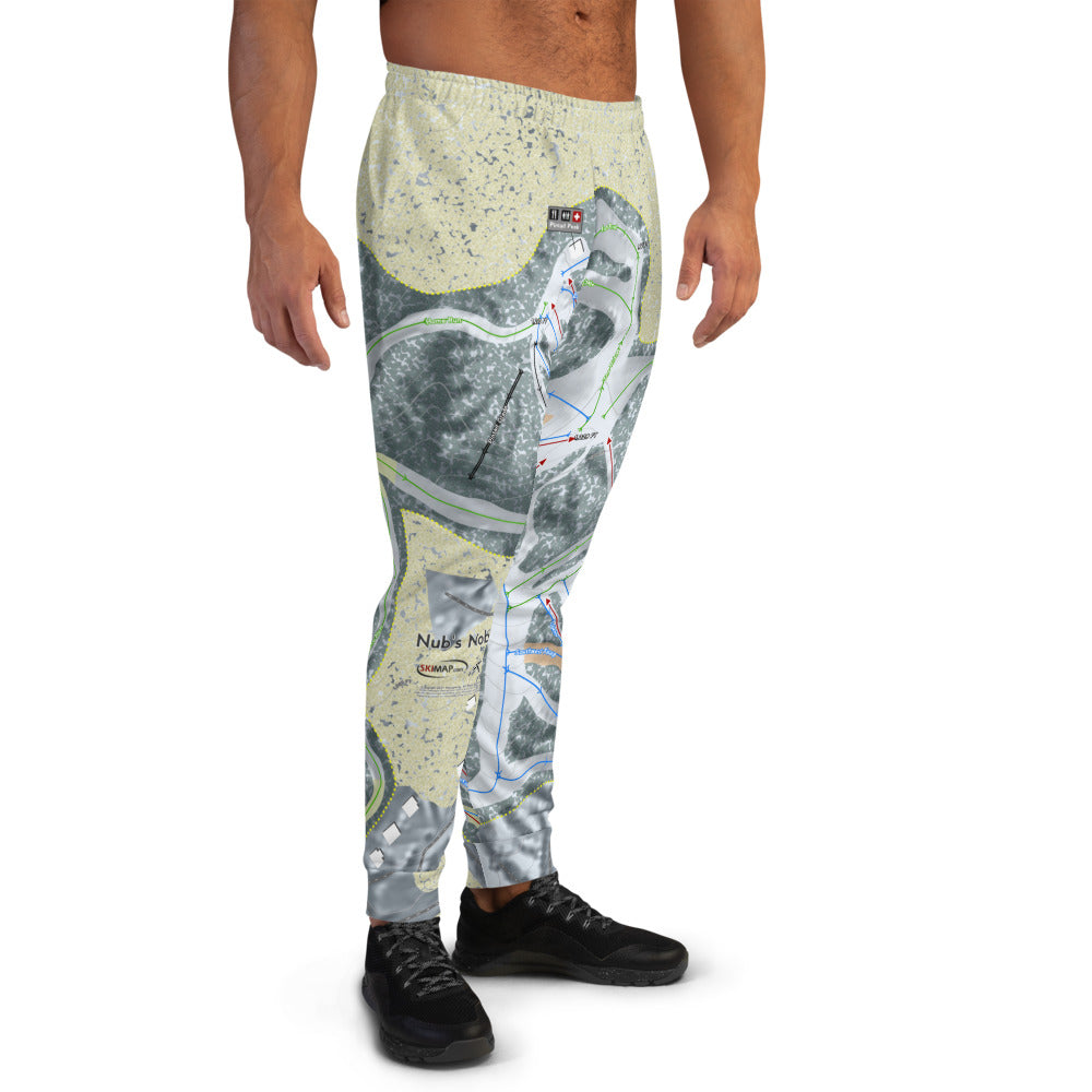 Nub's Nob, Michigan Ski Trail Map Men's Mid-Layer - Powderaddicts