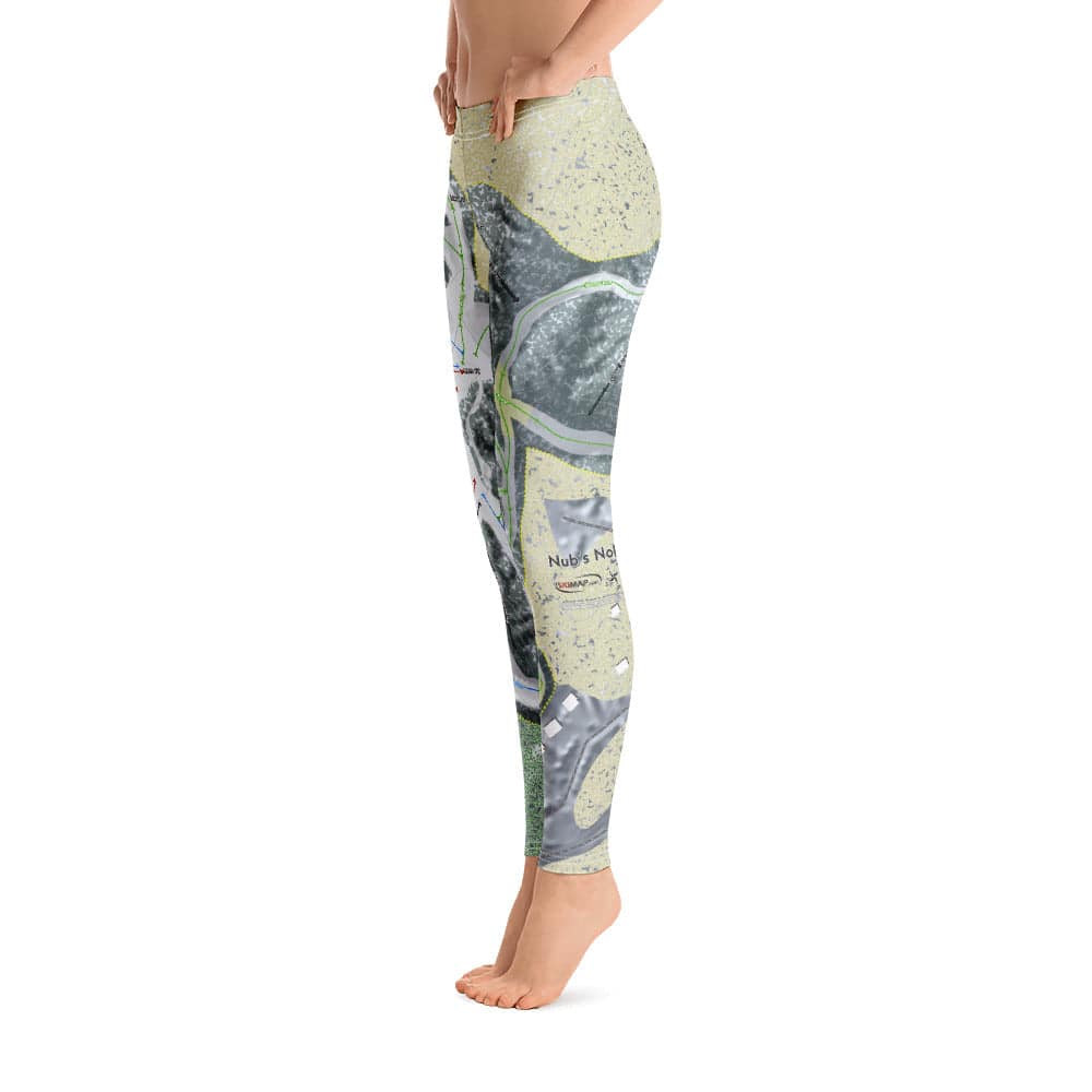 Nub's Nob, Michigan Ski Trail Map Women's Base Layer Bottom - Powderaddicts