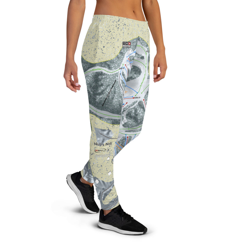 Nub's Nob, Michigan Ski Trail Map Women's Mid-Layer - Powderaddicts