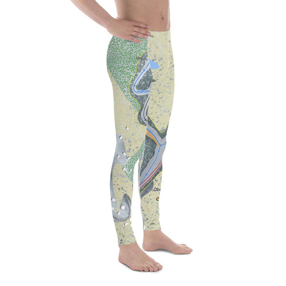 Ober Gatlinburg, Tennessee Ski Trail Map Men's Base Layer Bottom - Powderaddicts