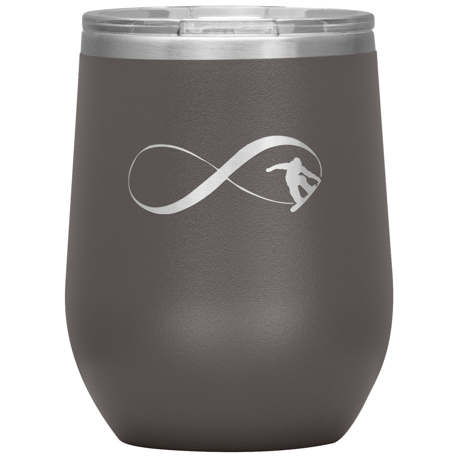 Infinity Snowboard Wine 12oz Tumbler - Powderaddicts