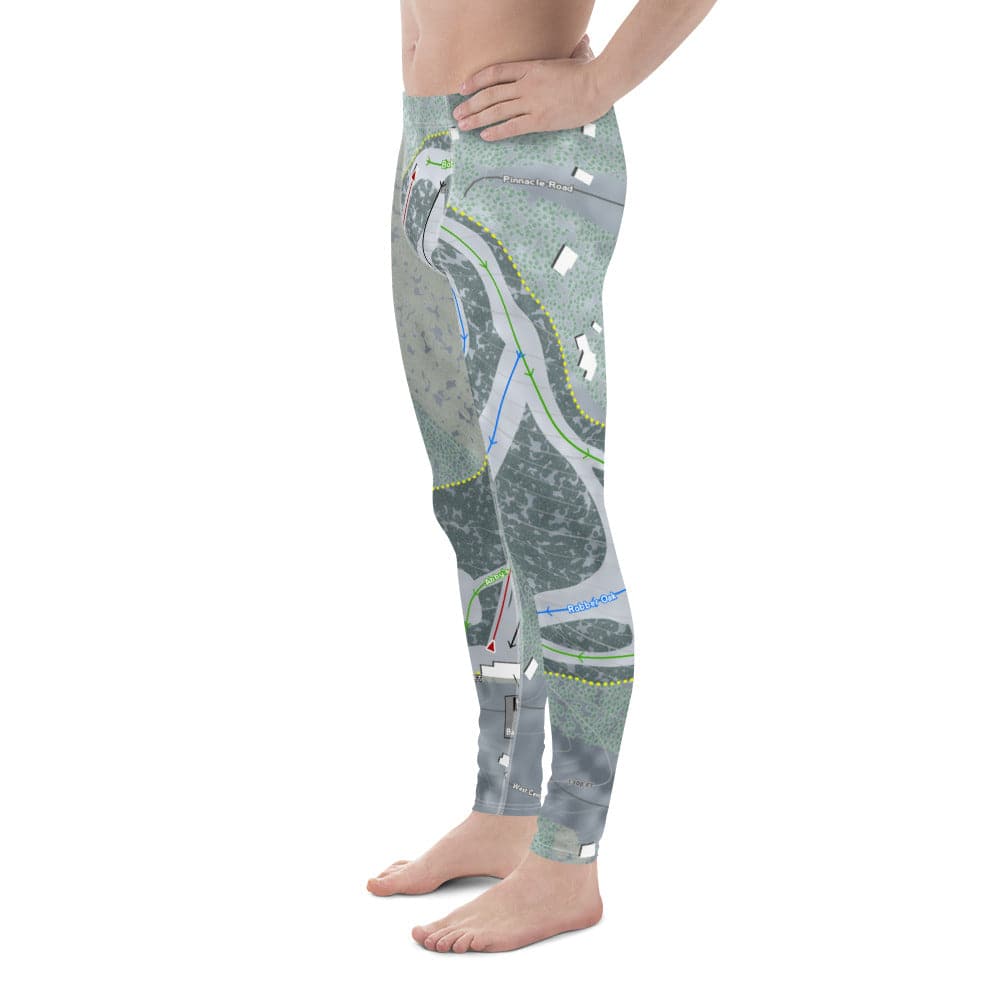 Otis Ridge, Massachusetts Ski Trail Map Men's Base Layer Bottom - Powderaddicts