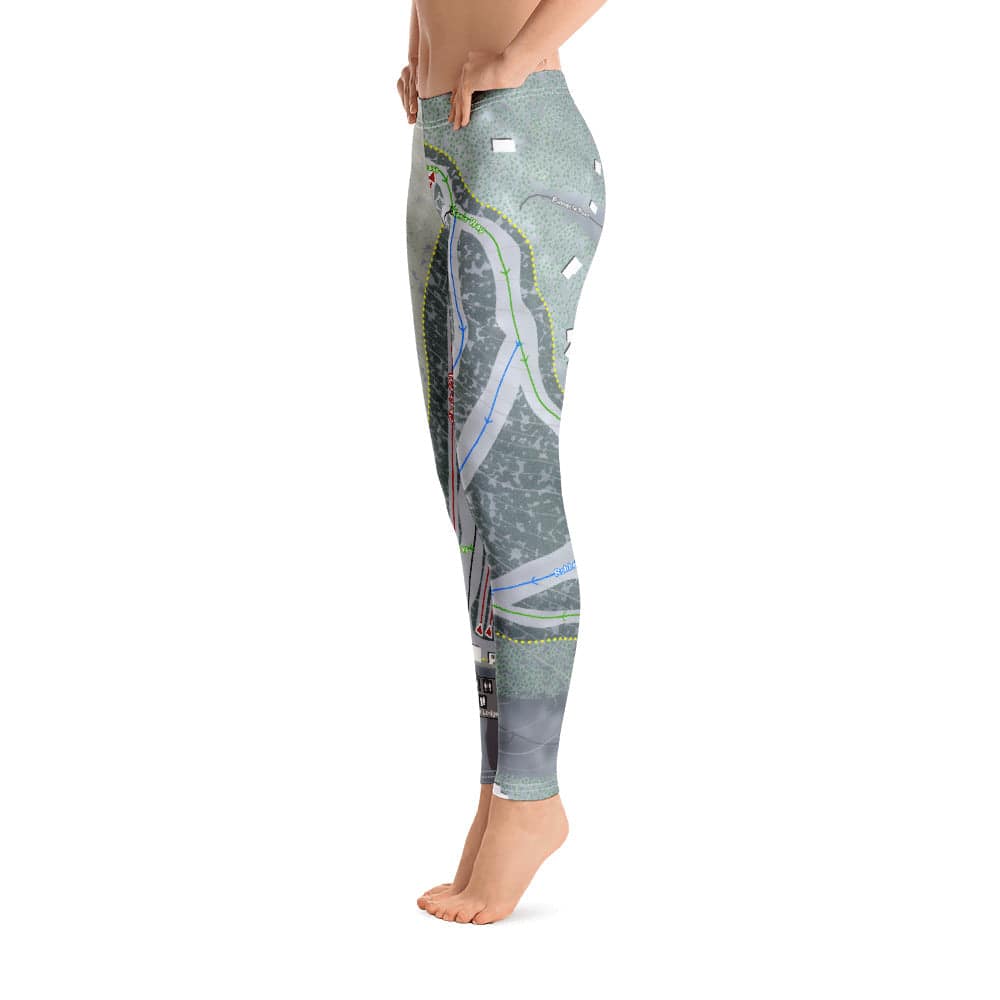 Otis Ridge, Massachusetts Ski Trail Map Women's Base Layer Bottom - Powderaddicts
