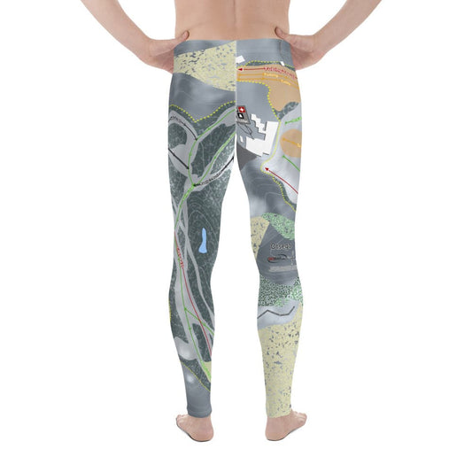 Otsego, Michigan Ski Trail Map Men's Base Layer Bottom - Powderaddicts