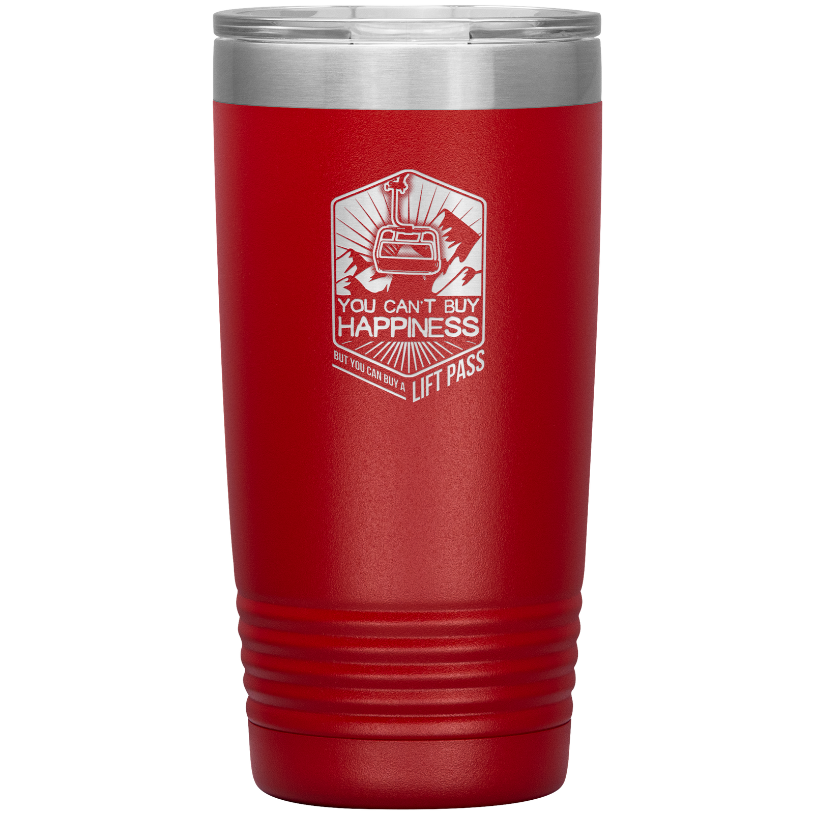 You Can't Buy Happiness But You Can Buy A Lift Pass 20oz Tumbler - Powderaddicts