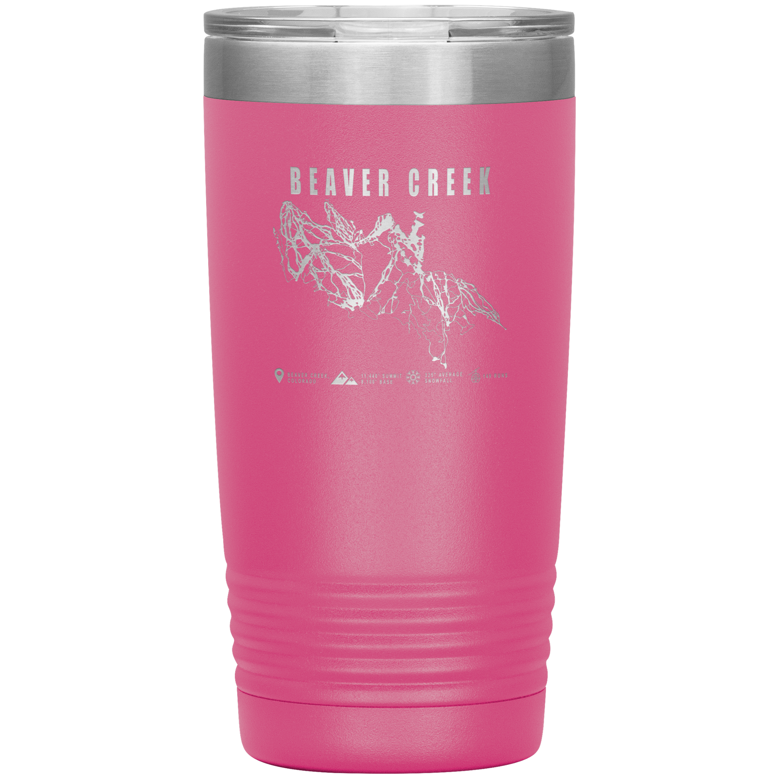 Beaver Creek Colorado Ski Trail Map 20oz Tumbler - Powderaddicts