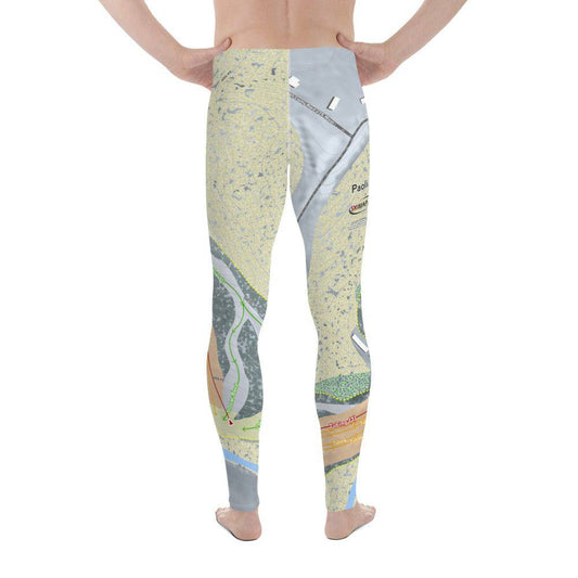 Paoli Peaks, Indiana Ski Trail Map Men's Base Layer Bottom - Powderaddicts