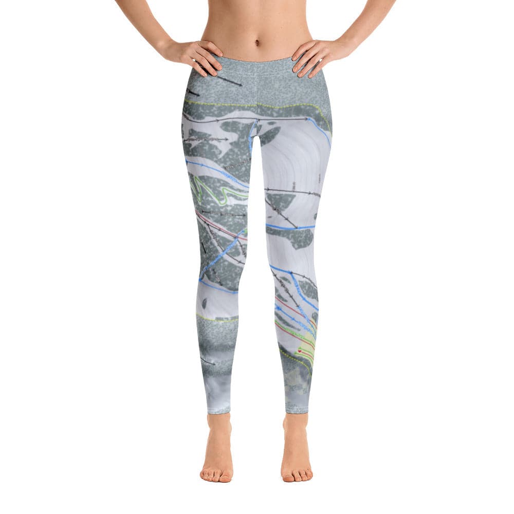 Pebble Creek, Idaho Ski Trail Map Women's Base Layer Bottom - Powderaddicts
