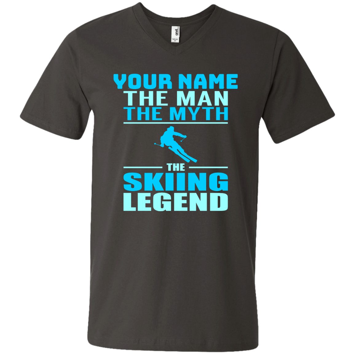 Personalized The Man The Myth The Skiing Legend Tees - Powderaddicts