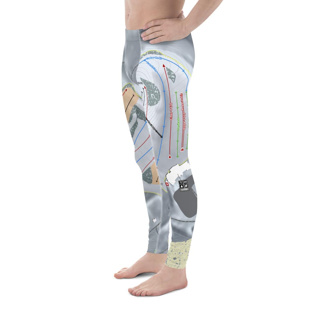 PineKnob, Michigan Ski Trail Map Men's Base Layer Bottom - Powderaddicts