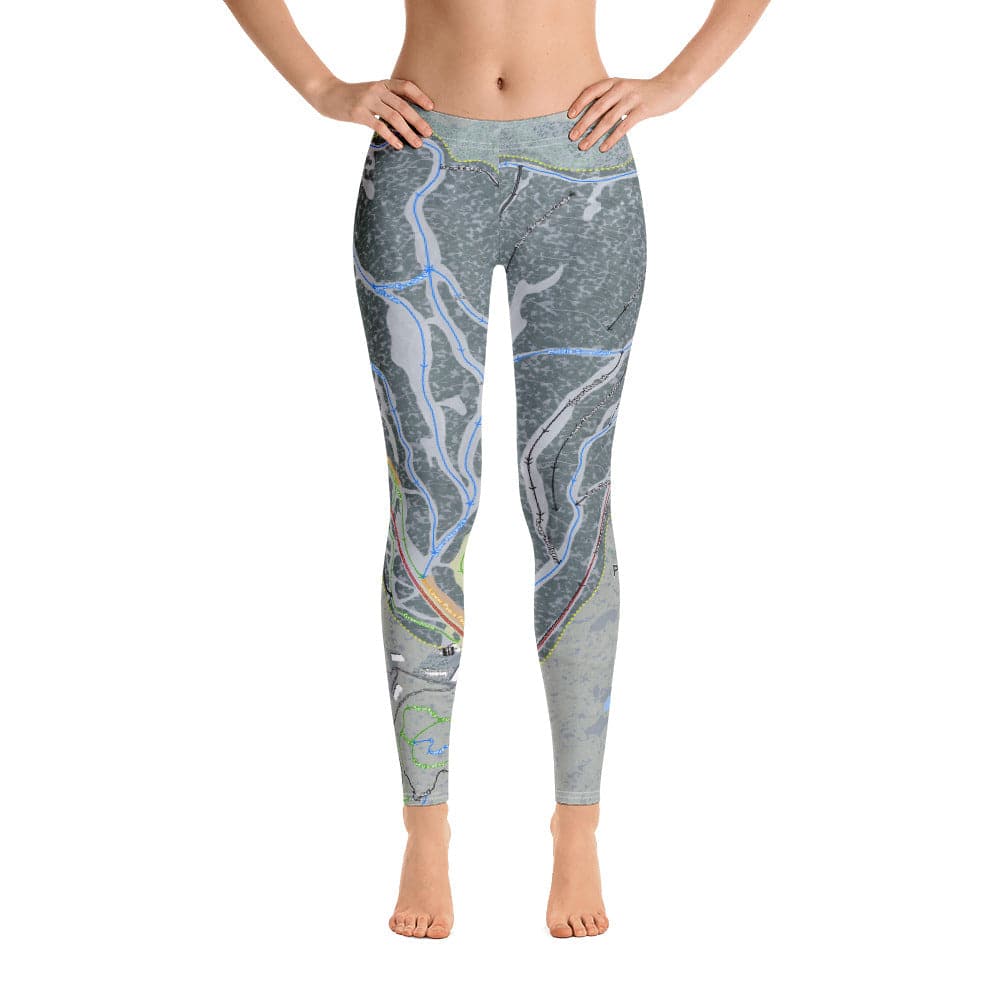 Powderhorn, Colorado Ski Trail Map Women's Base Layer Bottom - Powderaddicts