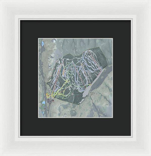 Purgatory Ski Trail Map - Framed Print - Powderaddicts