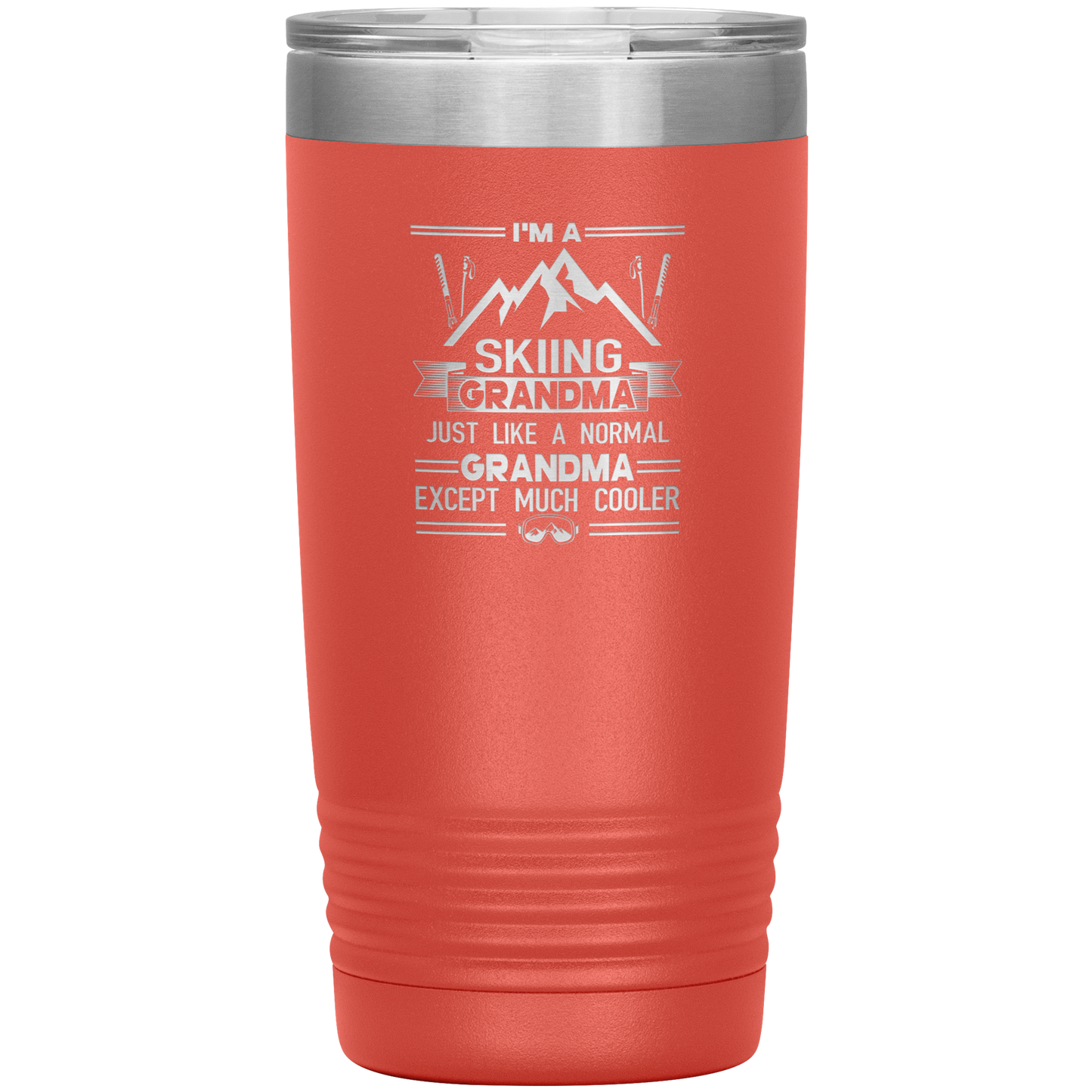 I'm A Skiing Grandma 20oz Tumbler - Powderaddicts