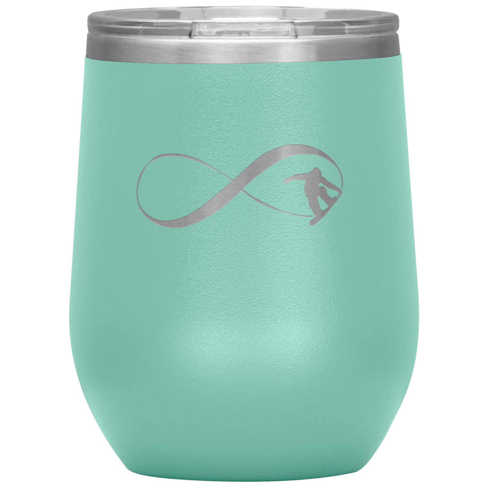Infinity Snowboard Wine 12oz Tumbler - Powderaddicts