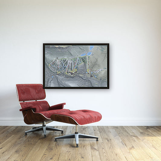 Holimont New York Ski Resort Map Wall Art - Powderaddicts