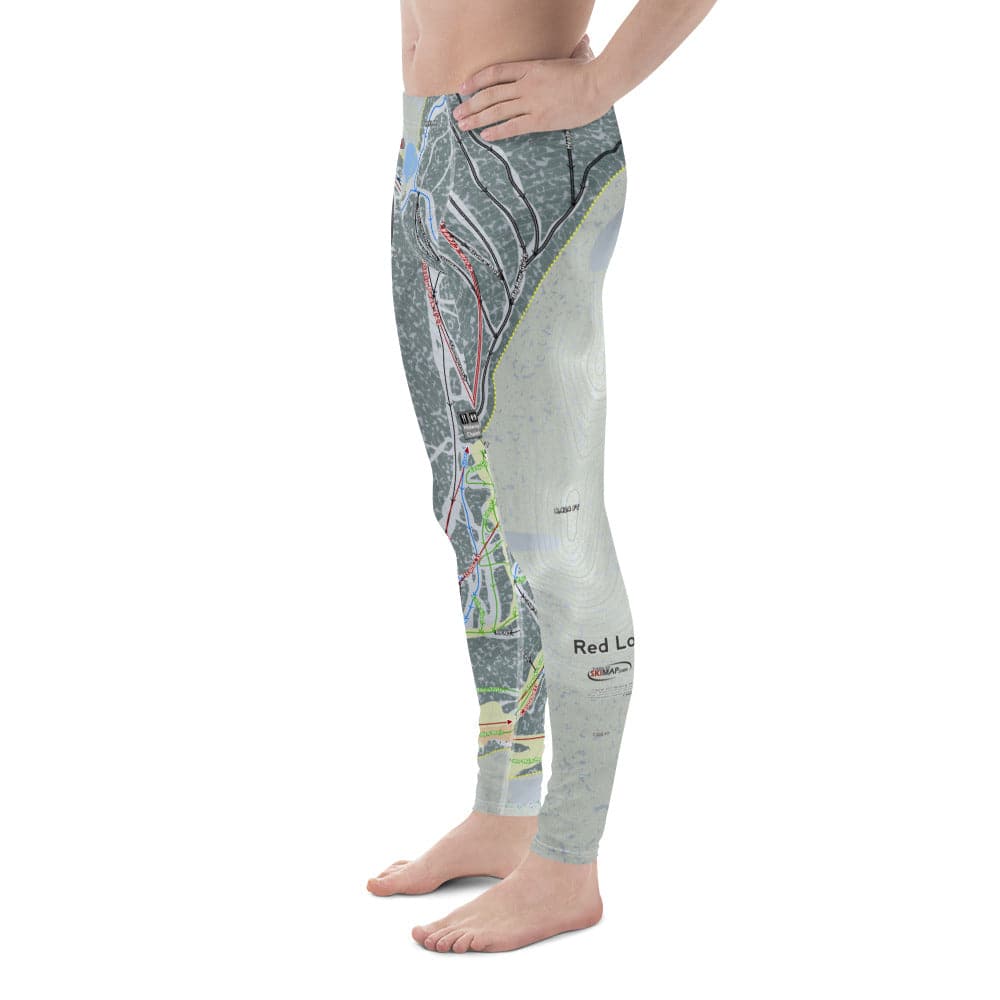 Red Lodge, Montana Ski Trail Map Men's Base Layer Bottom - Powderaddicts